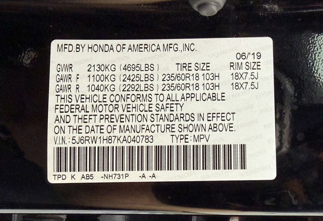 2019 Honda CR-V EX-L