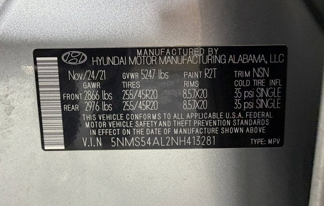 2022 Hyundai Santa Fe Calligraphy