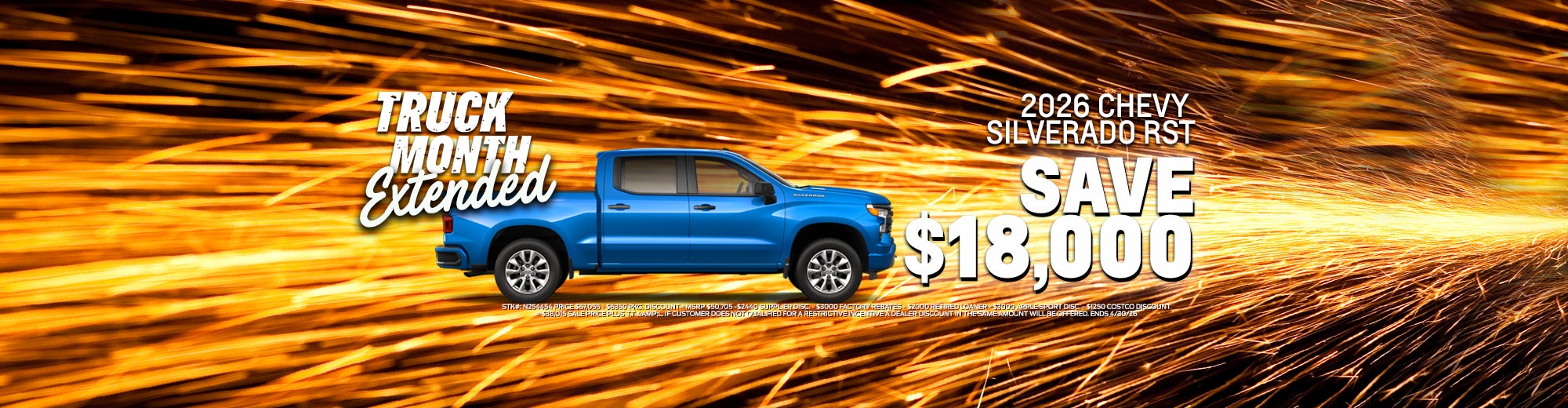 Truck Month Extended Save $18,000